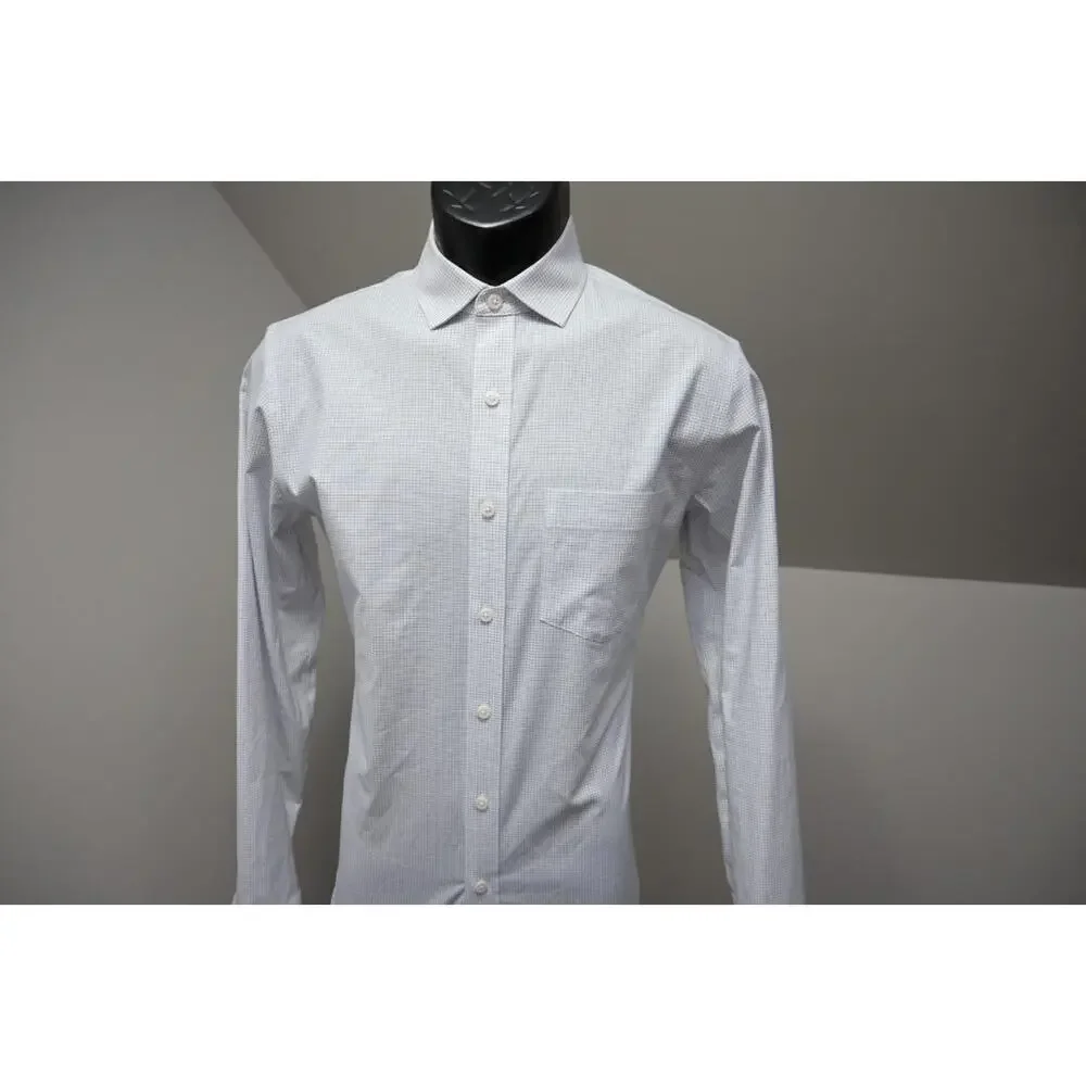 J Crew Thompson‎ Dress Shirt Stretch Button Up Plaid Long Sleeve Mens Size Small